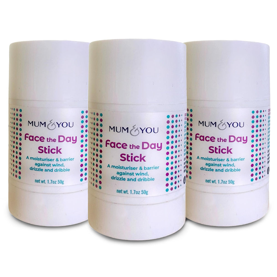 Mum & You Baby Face the Day Stick – Natural baby Moisturiser with Sunflower, Coconut Oil & Shea Butter, Soothes Eczema, Teething Protection, Dribble Rash & Protects Skin in Winter, Cold & Dry Weather