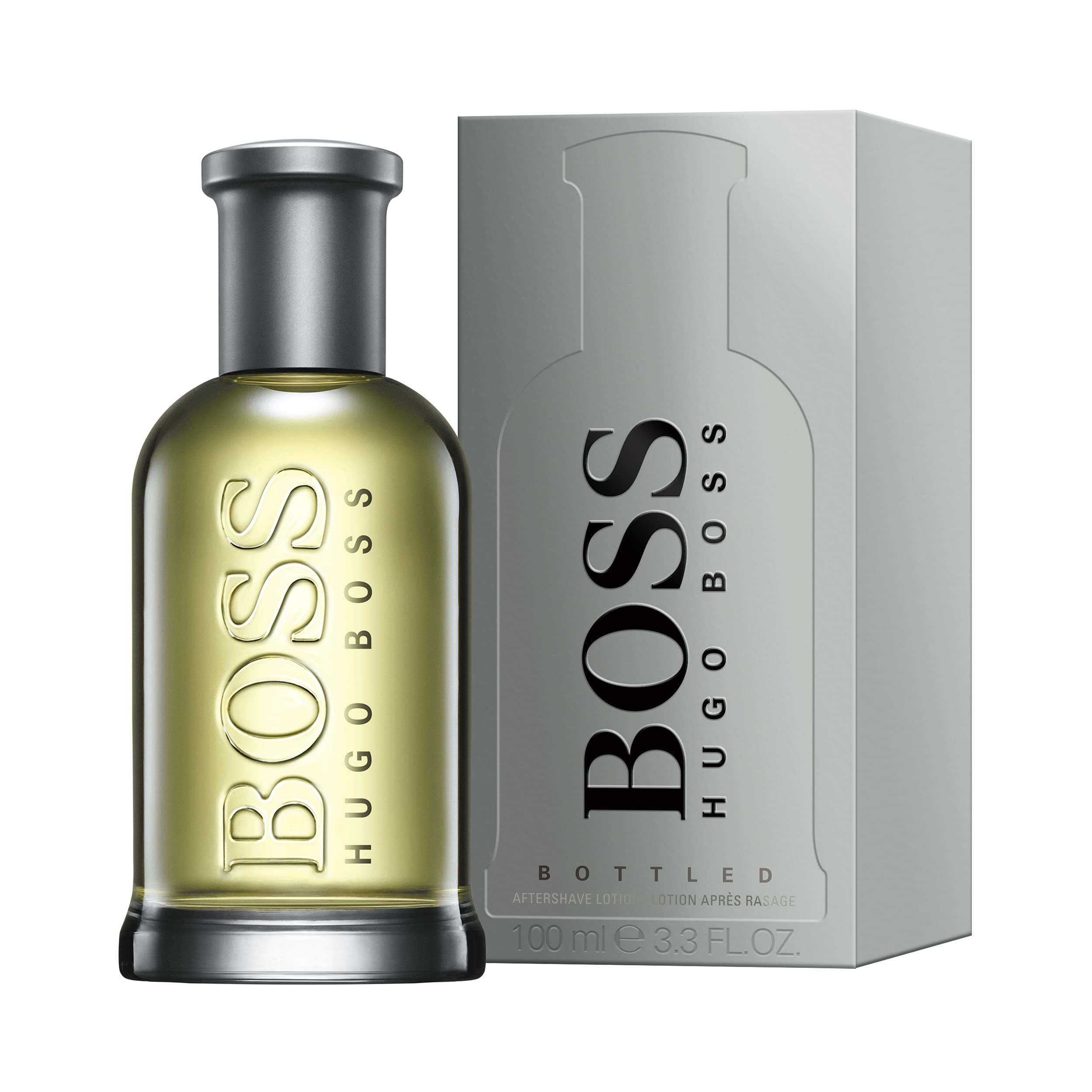 BOSS Bottled Aftershave for Him - Woody Scent with Notes of Apple, Cinnamon and Wood - Light Longevity - 50ml