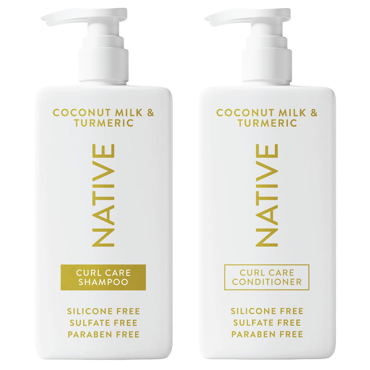 Native Coconut & Vanilla Shampoo and Conditioner Contain Naturally Derived Ingredients | All Hair Types, Color & Treated, Fine to Dry Damaged, Sulfate & Dye Free - 2-Pack Halalzen