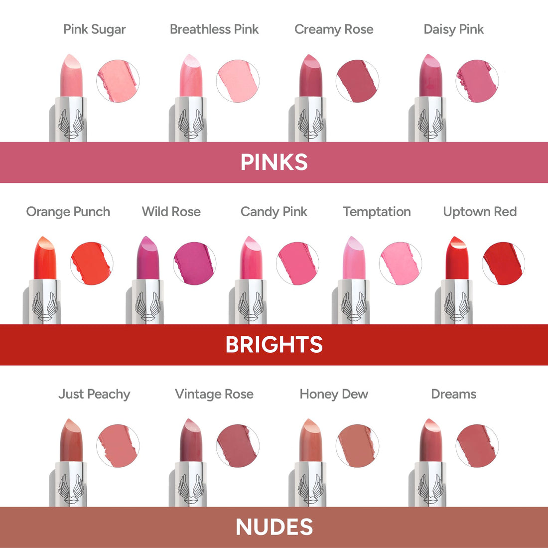 True + Luscious Super Moisture Lipstick | Sheer Cream Lip Color for Lasting Hydration | Hyaluronic Acid Konjac Root Powder | Vegan Cruelty-Free Gluten-Free Flatters All Skin Tones | Pink Sugar