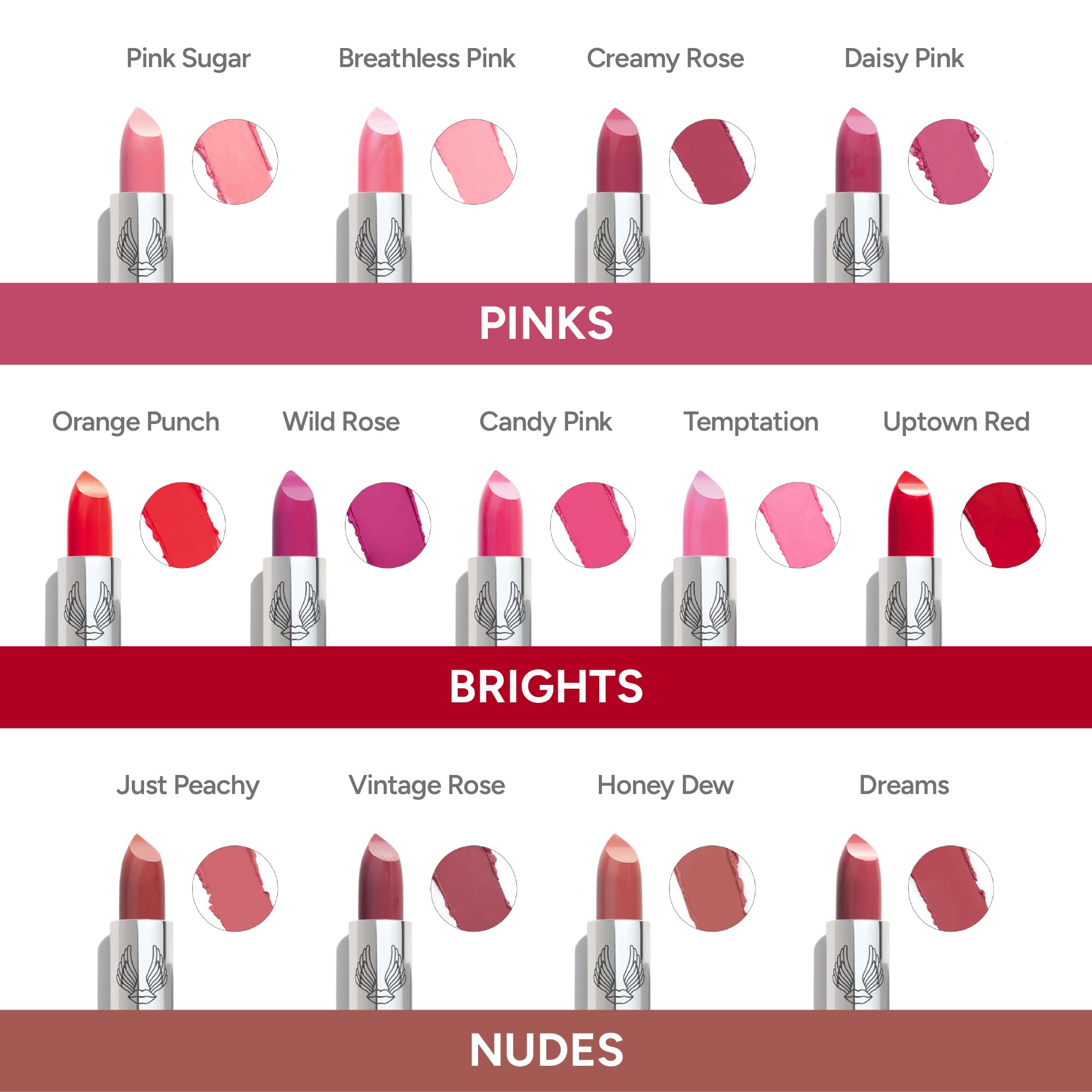 True + Luscious Super Moisture Lipstick | Sheer Cream Lip Color for Lasting Hydration | Hyaluronic Acid Konjac Root Powder | Vegan Cruelty-Free Gluten-Free Flatters All Skin Tones | Pink Sugar