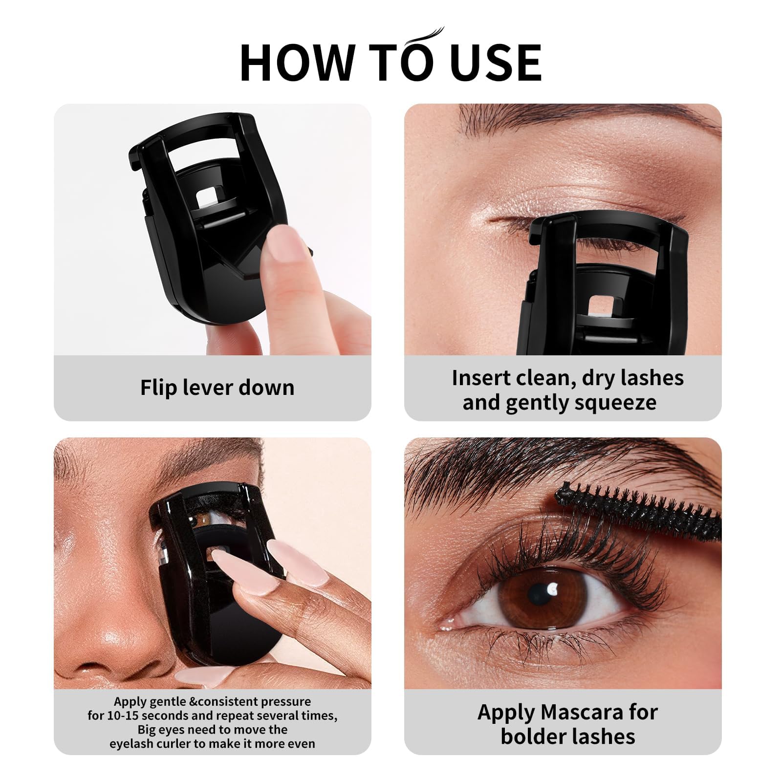 Docolor Eyelash Comb Eyelash Separator Tool, Makeup Mascara Applicator Comb with Cover, False Eyelash Grooming Brushes 1Pc Halalzen