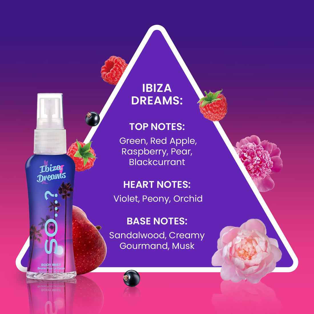 So…? Escapes Womens Gift Set, with Ibiza Dream, Bali Breeze, Mykonos Nights & Majorca Love, Fragrance Spray Set (4 x 50ml) Halalzen