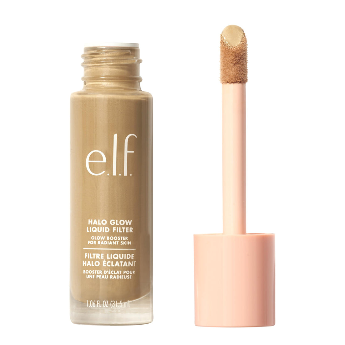 e.l.f. Halo Glow Liquid Filter, Complexion Booster For A Glowing, Soft-Focus Look, Infused With Hyaluronic Acid, Vegan & Cruelty-Free, 4 Medium Halalzen