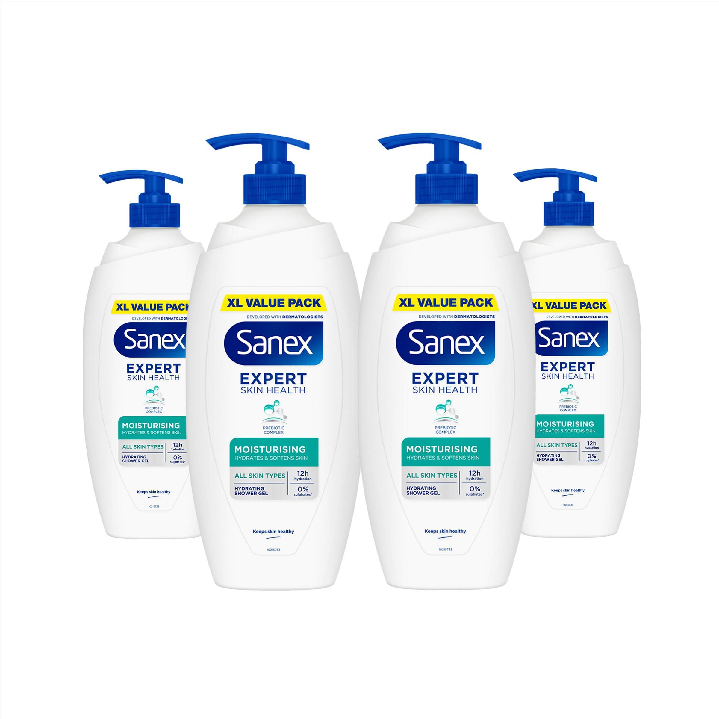 Sanex Expert Skin Health Head to Toe Kids’ Body Wash 720ml - protects delicate skin - children’s shower gel - gently cleanses - 12h hydration - dermatologically tested - paediatrician approved