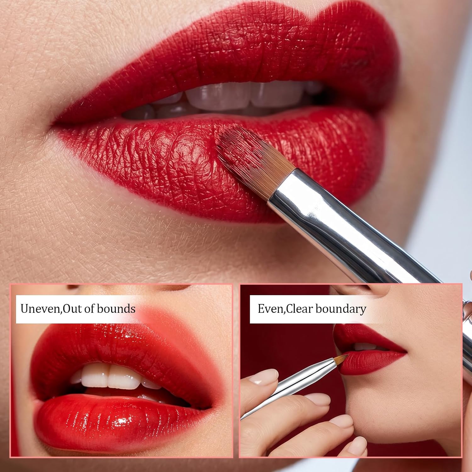 Bremorou 2PCS Lip Brush for Lipstick Double Ended Retractable Lipstick Brush Halalzen