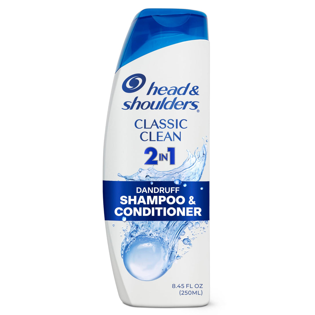 Head & Shoulders Anti-Dandruff Shampoo and Conditioner, Classic Clean 2-in-1, 1% Pyrithione Zinc, Flake Control, Deep Clean, Scalp Care, Fresh Scent, 8.45 fl oz Halalzen