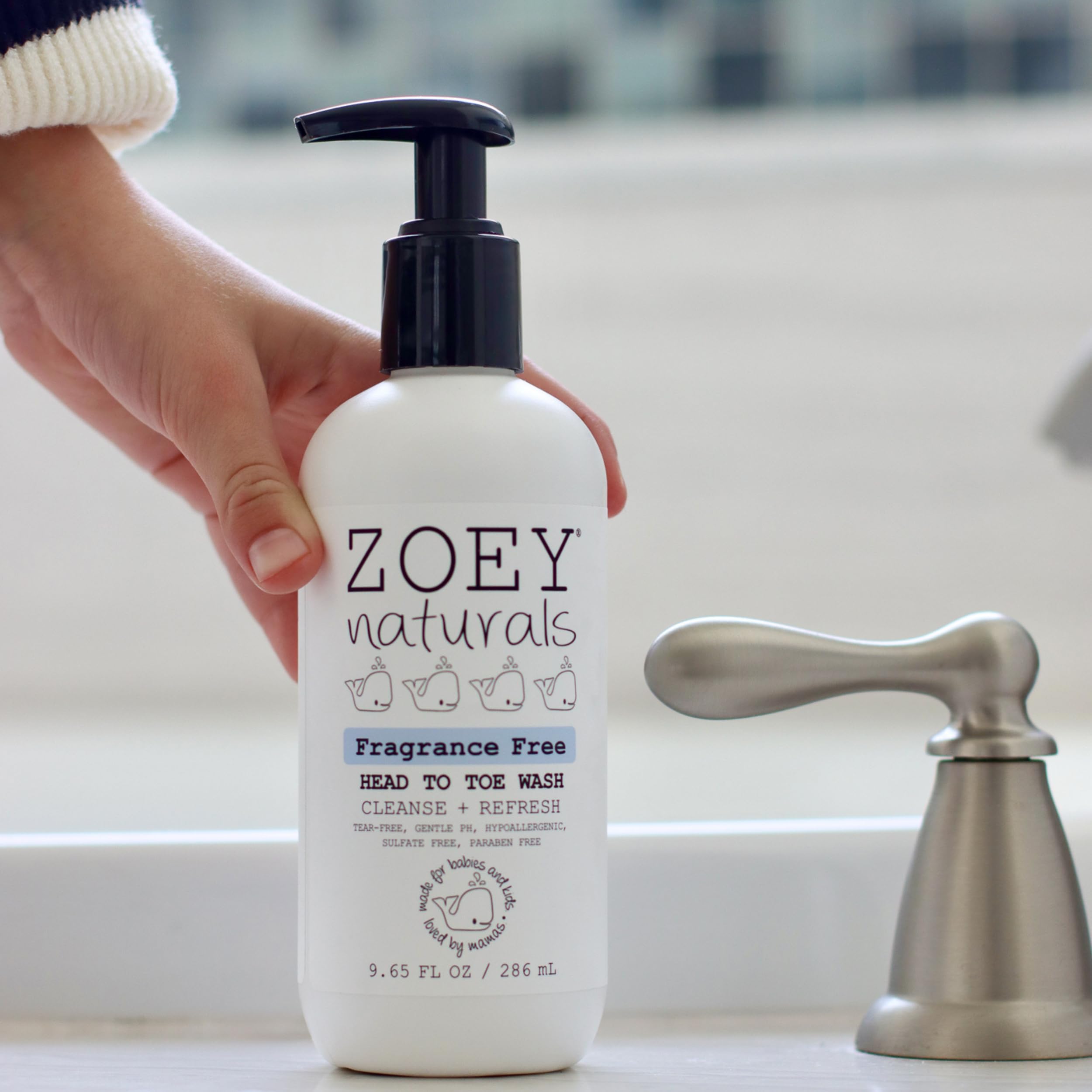 Zoey Naturals - Soothing Lavender Wash & Shampoo - Toddlers & Kids - With Tear-free, Paraben-Free, All Natural Ingredients for Sensitive Skin- 17 Oz Halalzen