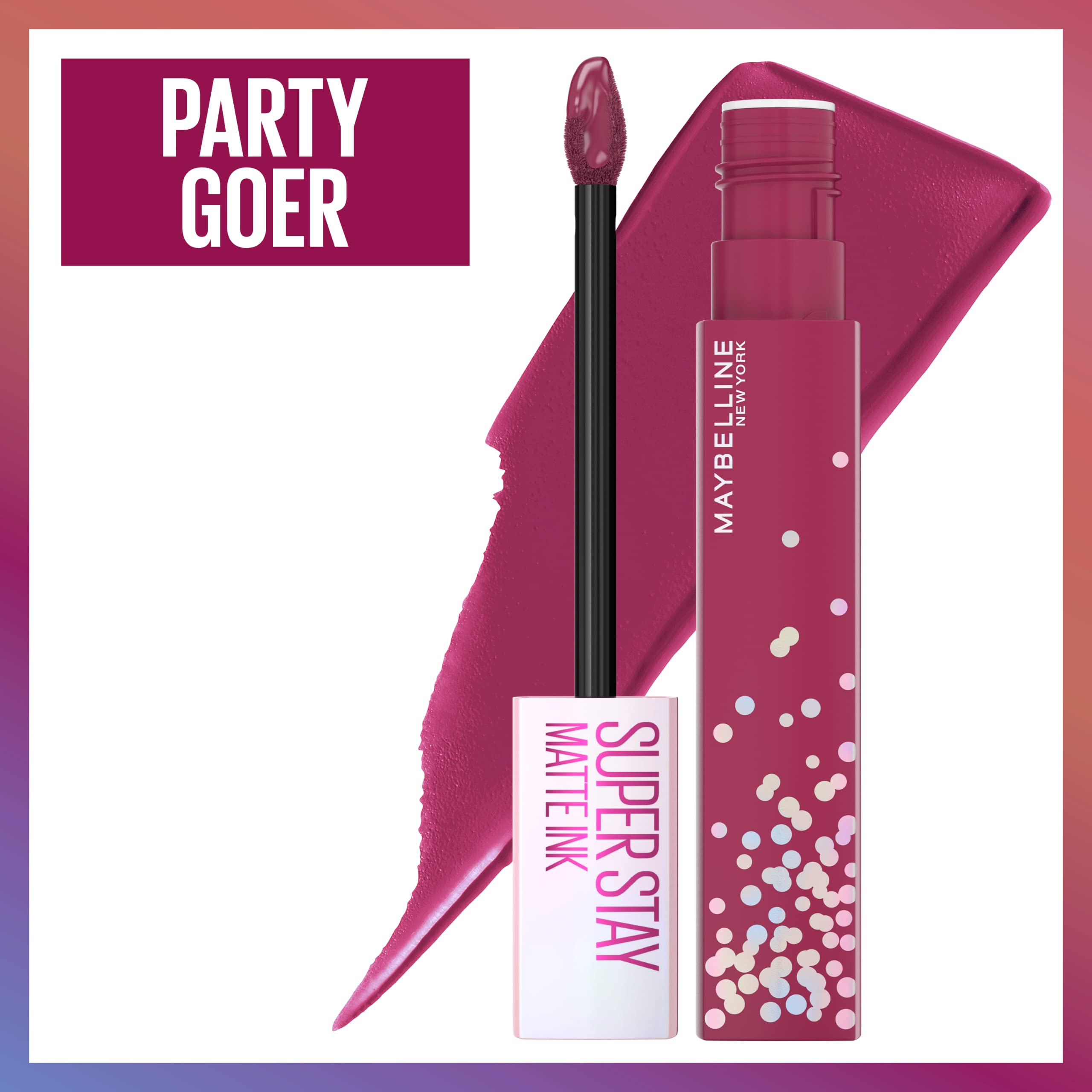 Maybelline Super Stay Matte Ink Liquid Lipstick Makeup, Long Lasting High Impact Color, Up to 16H Wear, Mover, Brown, 1 Count, Packaging May Vary