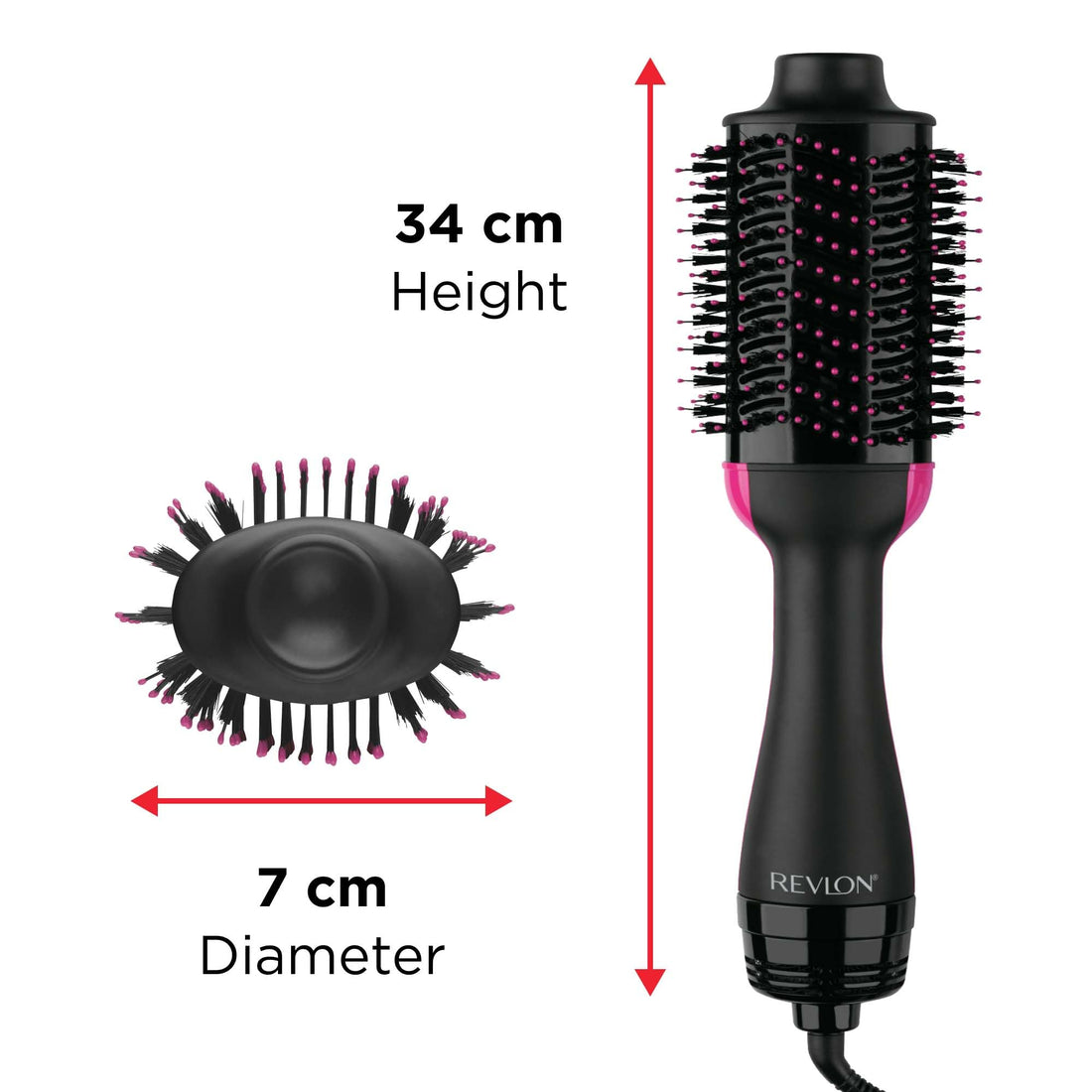 Revlon Hair Tools RVHA6017UK Tangle Free Hot Air Styler, Black Halalzen
