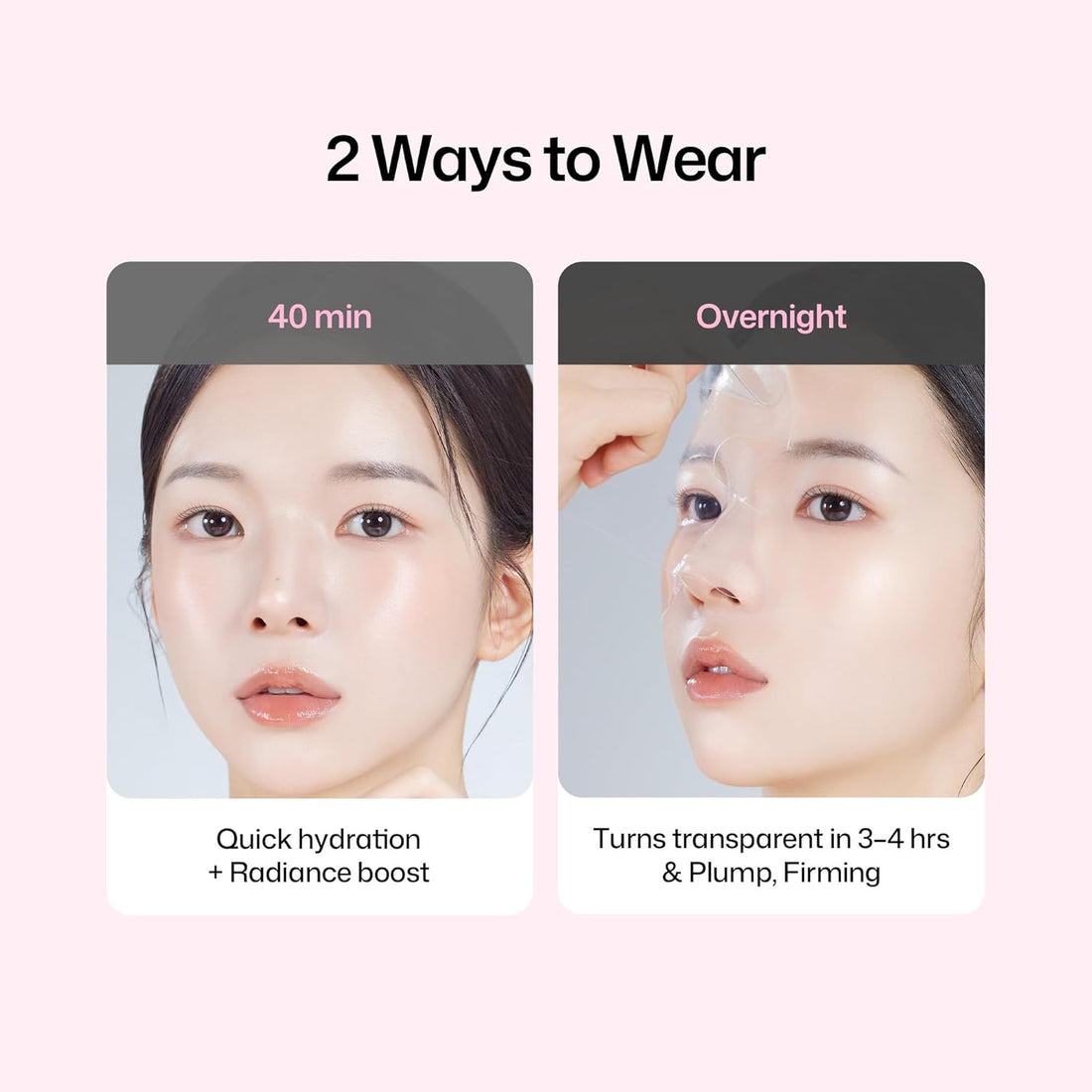 HAPA KRISTIN Collagen Mask, Overnight Hydrating Korean Face Mask, Glass Skin Glow+Firming with Peptides+Bakuchiol, Low Irritation, 4ea Halalzen