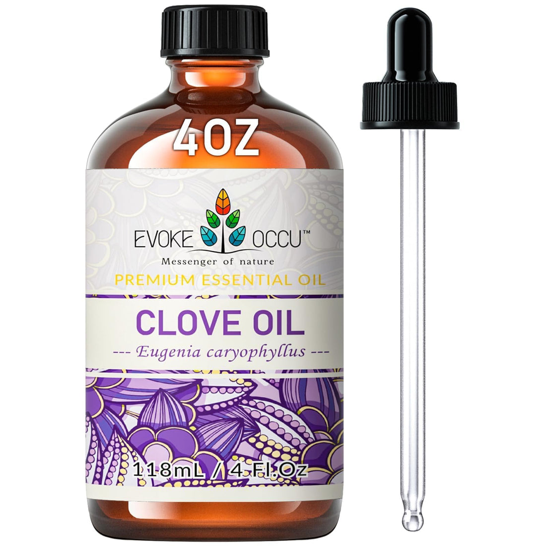 EVOKE OCCU Jasmine Essential Oil 118ml, Pure Jasmine Oil for Aromatherapy Diffuser Candle Soap Making- 4 FL Oz