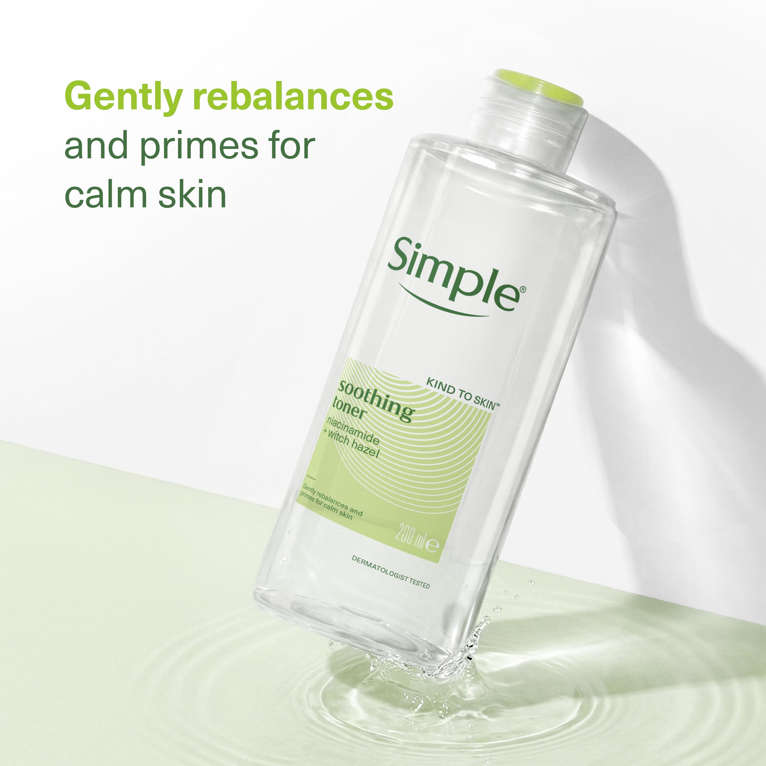 Simple Kind to Skin Soothing Facial Toner Alcohol-Free for Daily Use on Sensitive Skin 200 ml