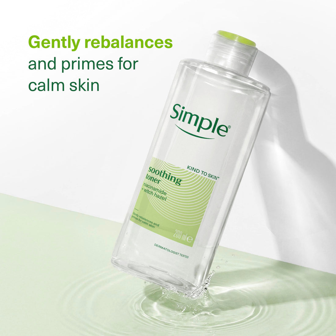 Simple Kind to Skin Soothing Facial Toner Alcohol-Free for Daily Use on Sensitive Skin 200 ml