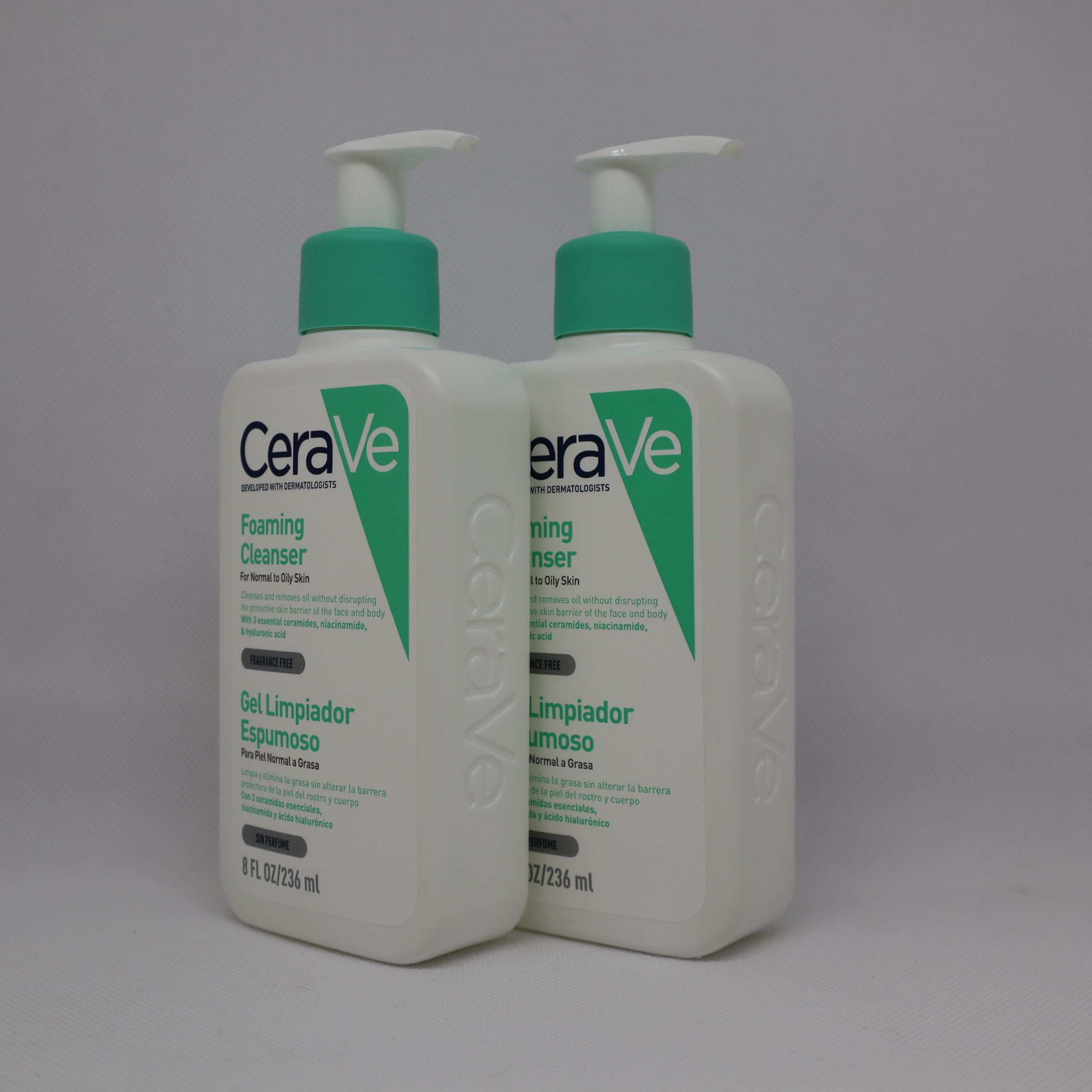CeraVe Foaming Cleanser for Normal to Oily Skin with Niacinamide and 3 Essential Ceramides