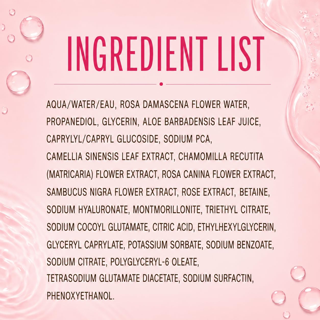 Pixi Rose Tonic Rose Hydrosol Toner, Hydrates Skin, Minimize Redness, Rehydrates and Replenishes, 250 Ml 8.5Fl Oz