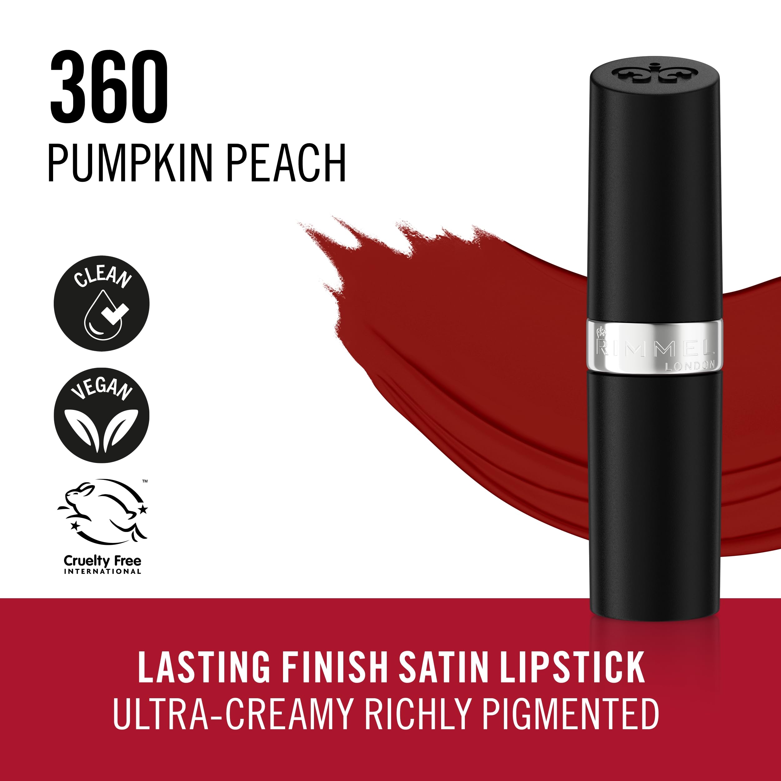 Rimmel Lasting Finish Lipstick 206 Pink-Key-Promise, Creamy Satin Finish, Long Lasting 8 HR Wear, Comfortable Formula, Rich Pigment Halalzen