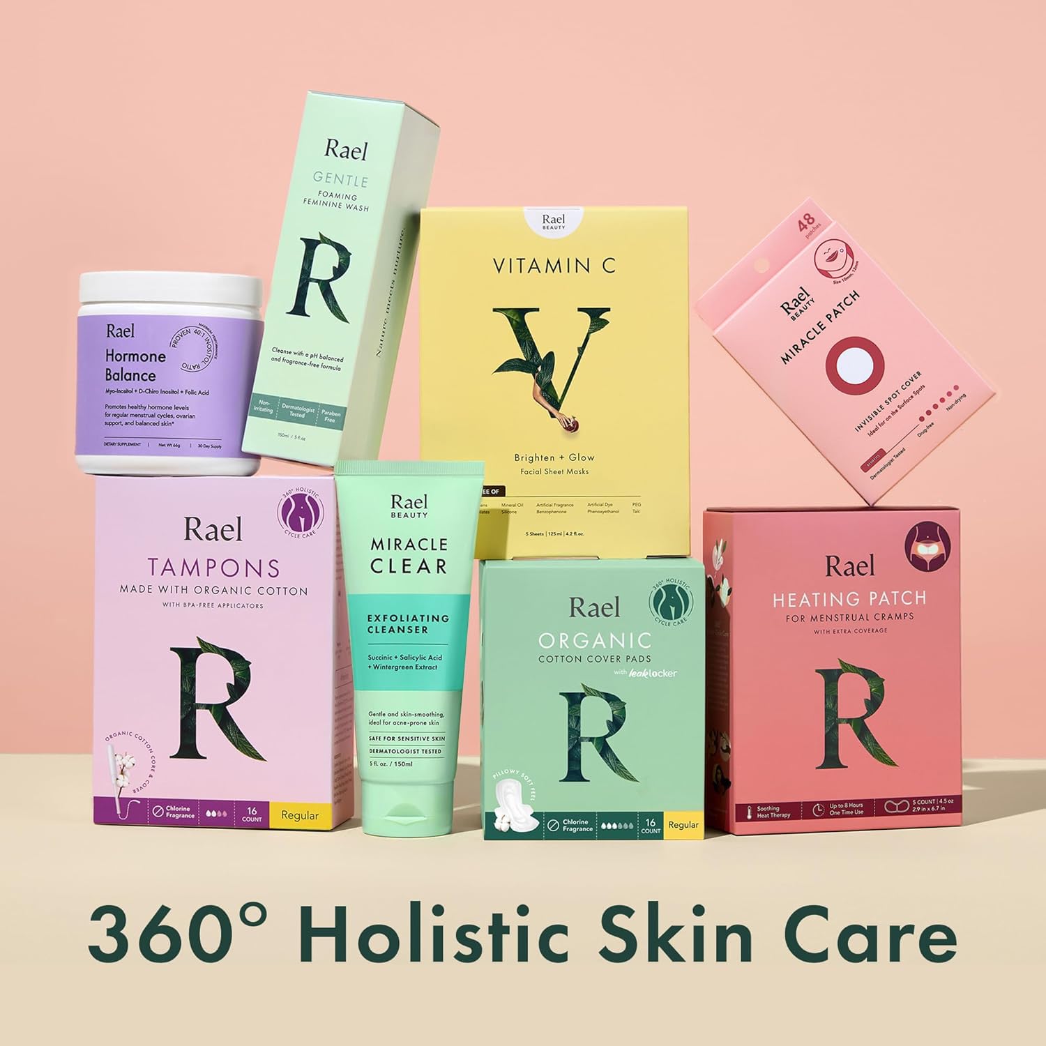 Rael Face Mask Skin Care, Collagen Face Masks - Bamboo Facial Sheet Mask, Korean Skincare, with Collagen Essence and Fruit Extracts, Nourishing and Moisturizing, All Skin Types (Collagen, 5 Sheets) Halalzen