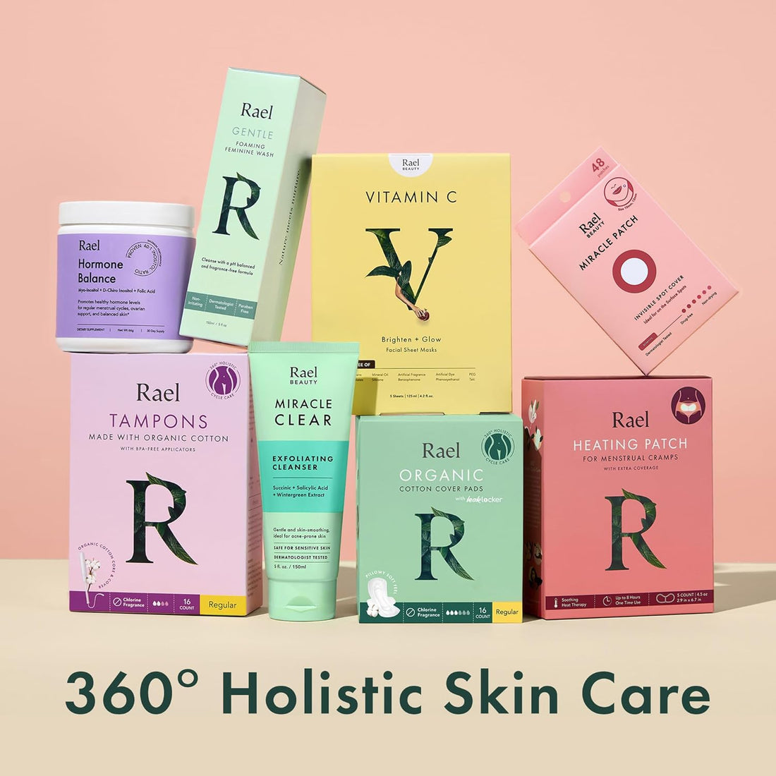 Rael Face Mask Skin Care, Collagen Face Masks - Bamboo Facial Sheet Mask, Korean Skincare, with Collagen Essence and Fruit Extracts, Nourishing and Moisturizing, All Skin Types (Collagen, 5 Sheets) Halalzen