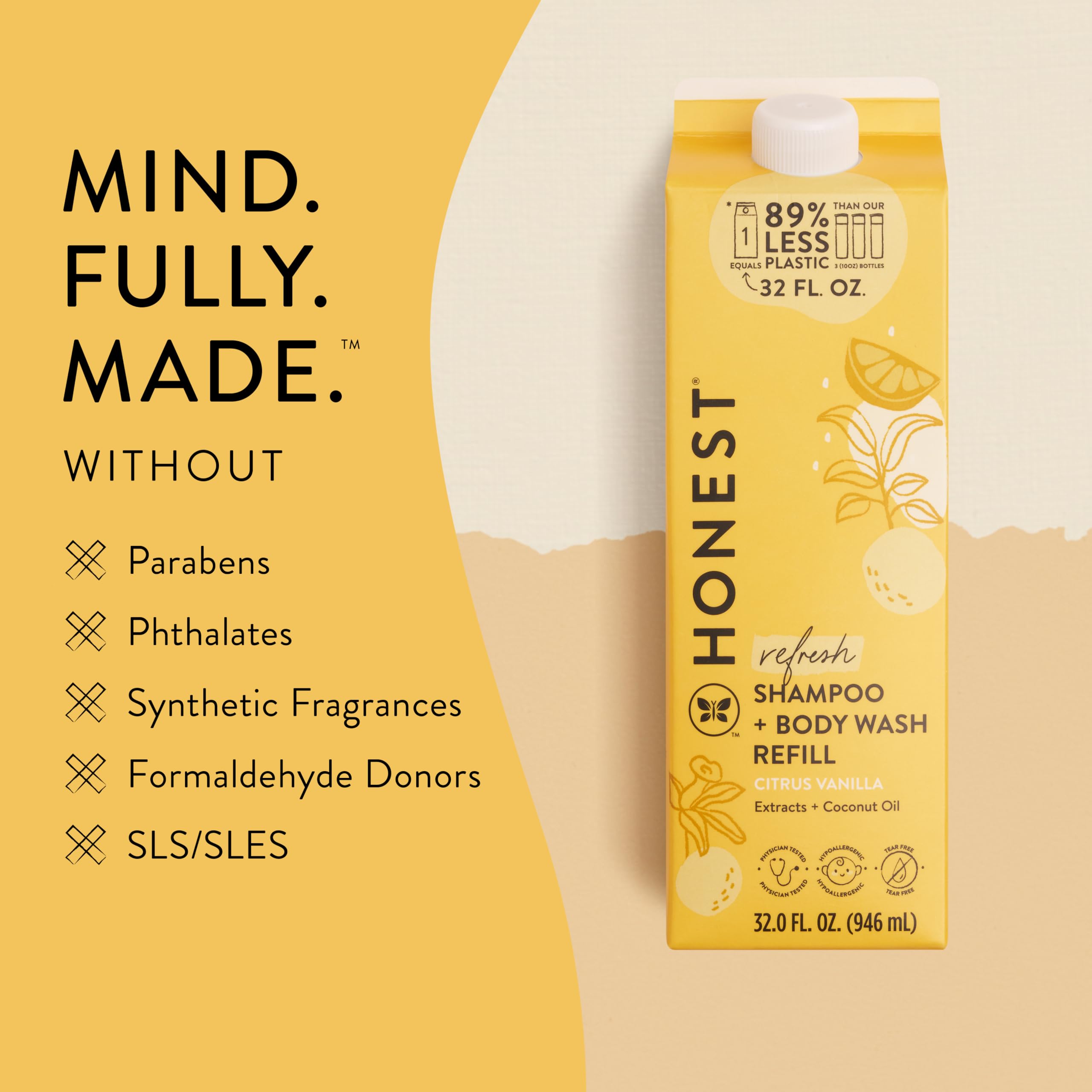 The Honest Company 2-in-1 Cleansing Shampoo Body Wash Gentle for Baby, Naturally Derived, Tear-free, Hypoallergenic, Lavender Calm, 18 fl oz Halalzen