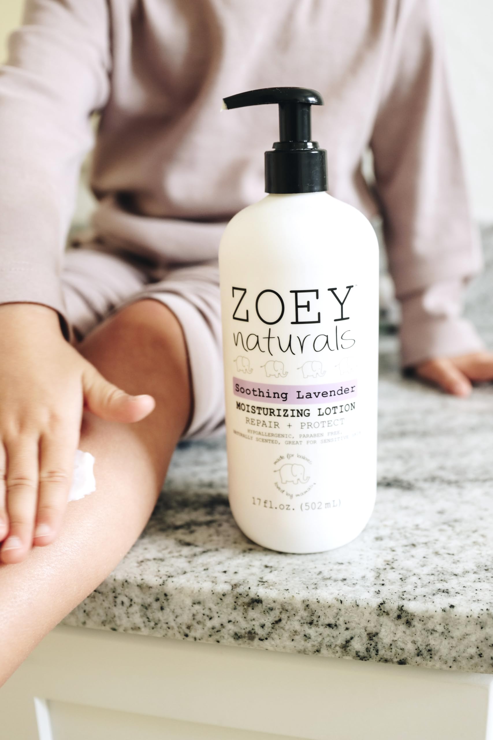 Zoey Naturals Sweet Citrus Baby Lotion - Enriched with Shea, Apricot Oil, Aloe & Avocado - Soothes & Moisturizes with Orange & Pomegranate - Gentle for Eczema Skin, Made in USA Halalzen