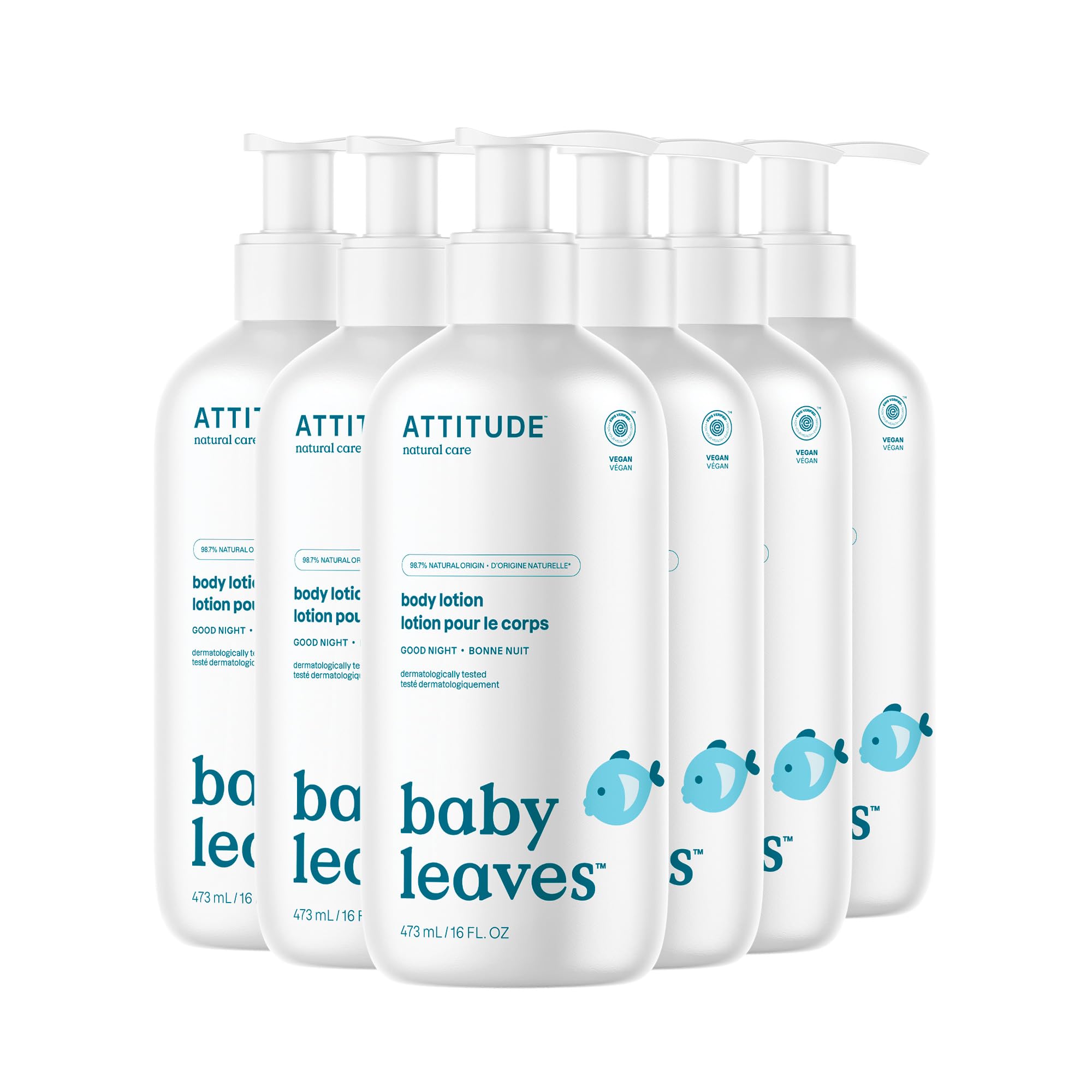 ATTITUDE Baby Lotion, EWG Verified Moisturizer, Dermatologically Tested Moisturizing Cream, Vegan and Cruelty-Free, Unscented, 16 Fl Oz Halalzen