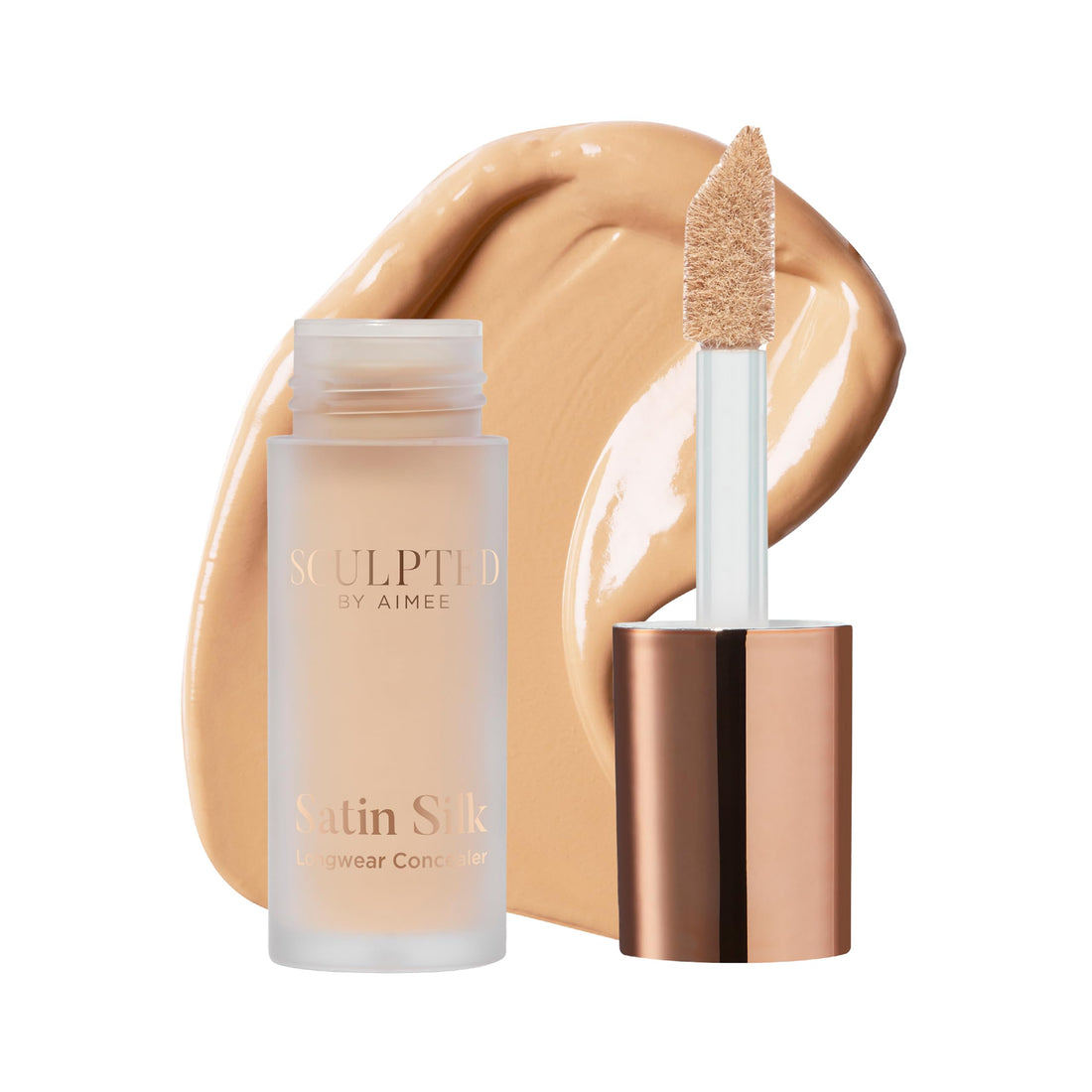 Satin Silk Longwear Concealer - Lightweight, Hydrating & Long-Lasting Concealer from Sculpted by Aimee for Dark Circles, Blemishes and Pigmentation (Ivory 2.0) Halalzen