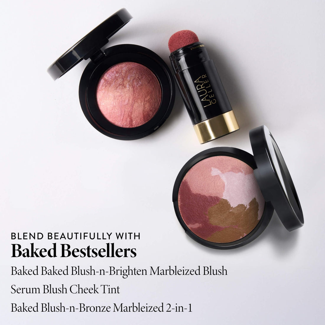 LAURA GELLER NEW YORK Retractable Black Kabuki Brush for Liquid, Cream and Powder Face Makeup With Aluminum Handle Halalzen