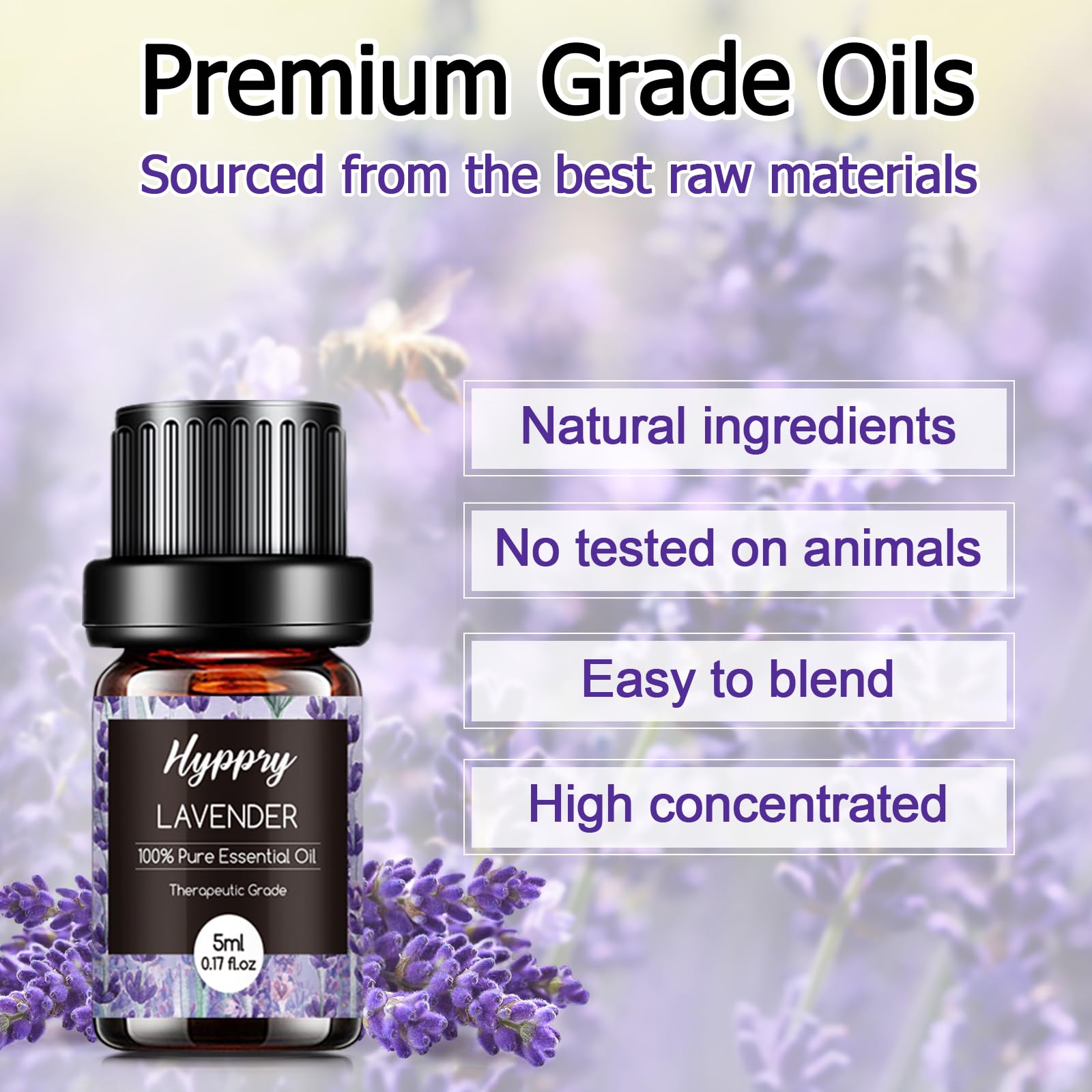 Essential Oils Set, Pure Natural Essential Oils for Diffuser for Home, Aromatherapy, Candle & Soap Making, Cleaning, Relaxing - Lavender, Tea Tree, Eucalyptus, Lemon, Cinnamon, Jasmine