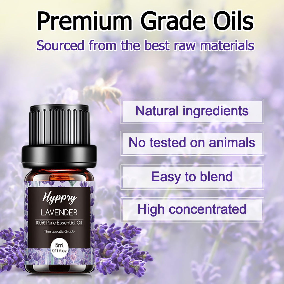 Essential Oils Set, Pure Natural Essential Oils for Diffuser for Home, Aromatherapy, Candle & Soap Making, Cleaning, Relaxing - Lavender, Tea Tree, Eucalyptus, Lemon, Cinnamon, Jasmine