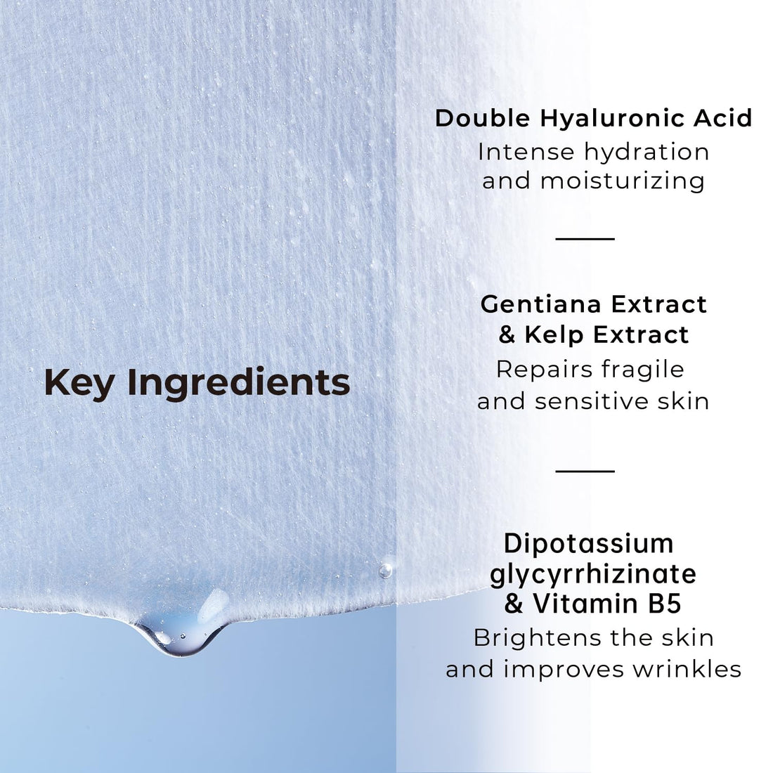 WIS Hyaluronic Acid Essence Full Face Facial Mask Sheet,Deep Hydrating Anti-Aging Serum Moisturizing Face Mask for Dull Dry Skin Care,Anti-Wrinkle & Fine Lines,24 Combo Pack