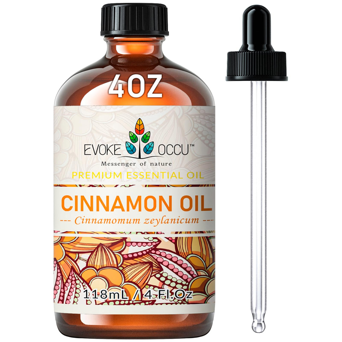 EVOKE OCCU Jasmine Essential Oil 118ml, Pure Jasmine Oil for Aromatherapy Diffuser Candle Soap Making- 4 FL Oz