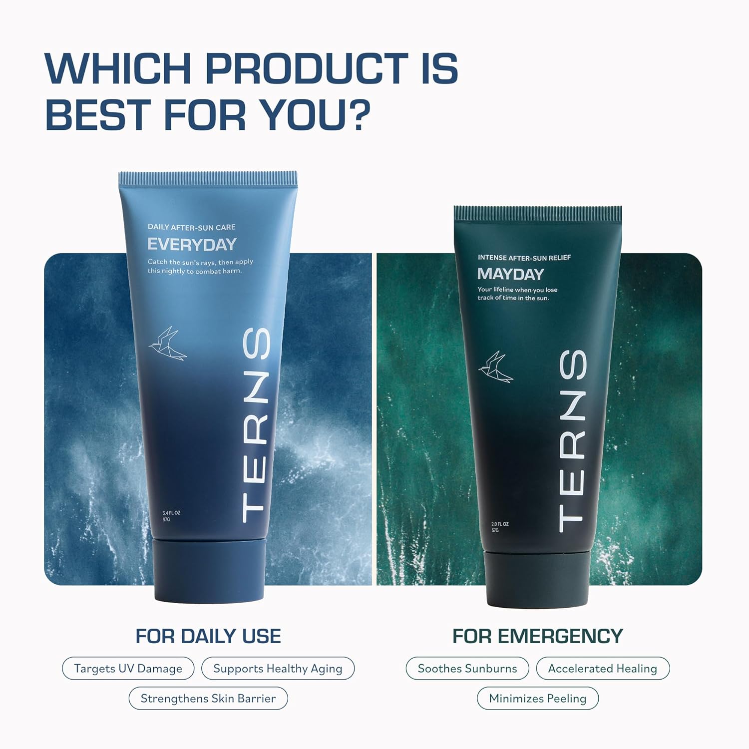 TERNS Everyday Advanced Moisturizer for Face & Body, Daily Skin Care Lotion for Men & Women, Marine Bioactive Skin Cream, Supports Firmness & Hydration, Travel Friendly, Natural Fragrance, 3.4 Oz Halalzen