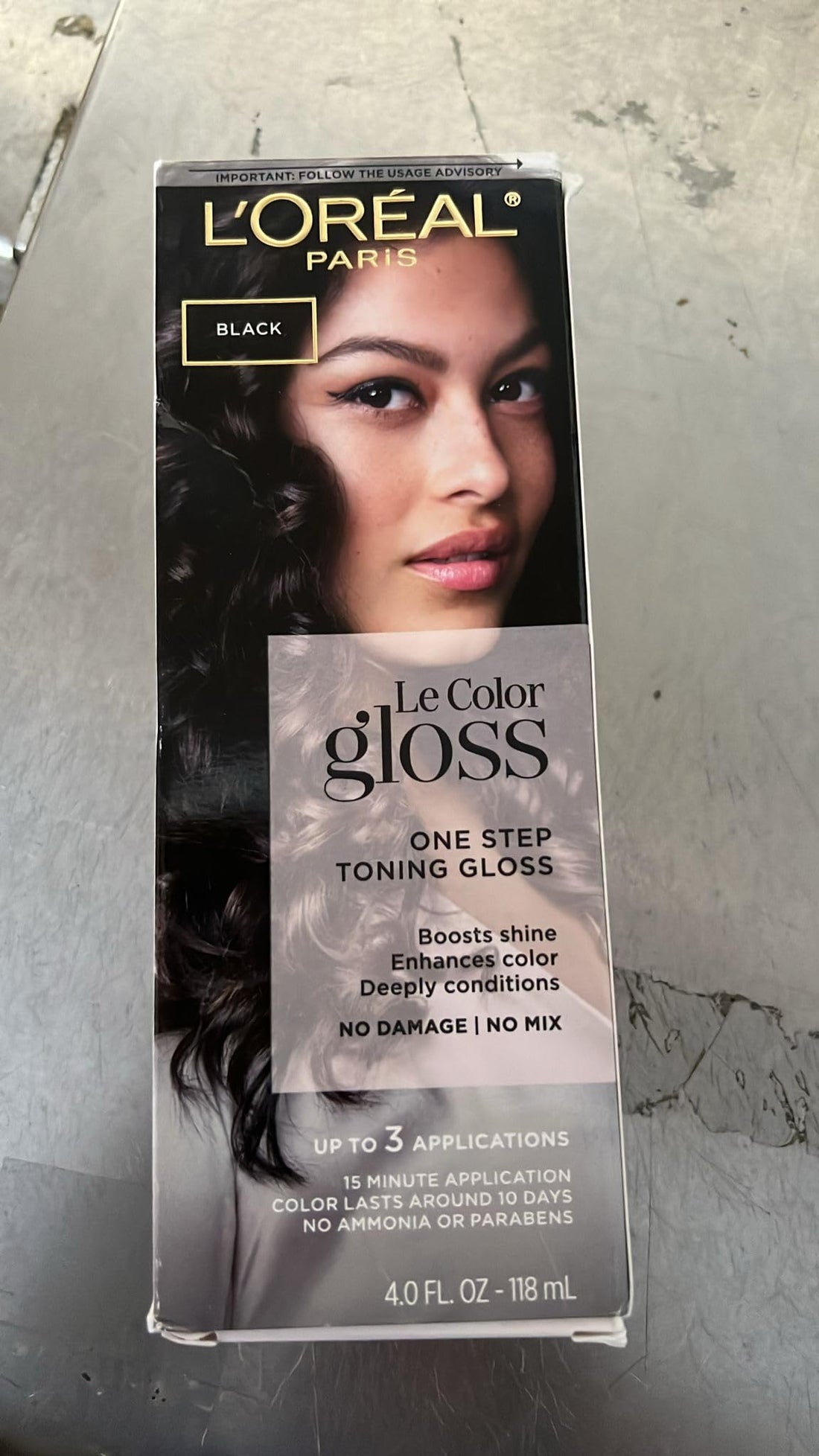 L’Oreal Paris Le Color Gloss One Step In-Shower Toning Hair Gloss for Bleached Hair, Neutralizes Brass, Conditions & Boosts Shine, Platinum Pearl, 4 Ounce