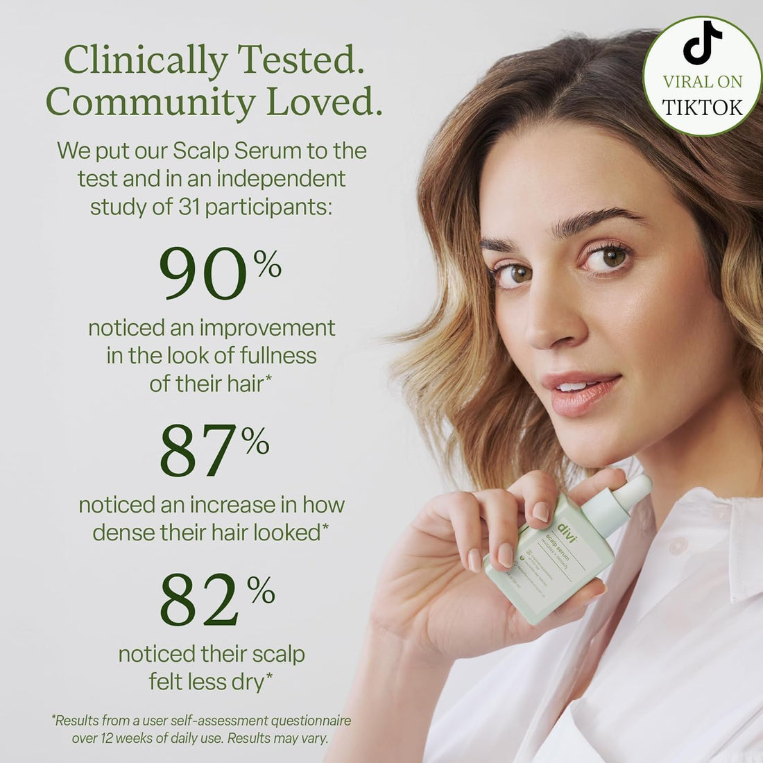 Divi Scalp Serum for Thinning Hair Clinically Tested, Non-Greasy Formula with Amino Acids, Caffeine & Rosemary Oil Promotes Healthy Scalp & Fuller-Looking Hair, Reduces Oil & Product Buildup