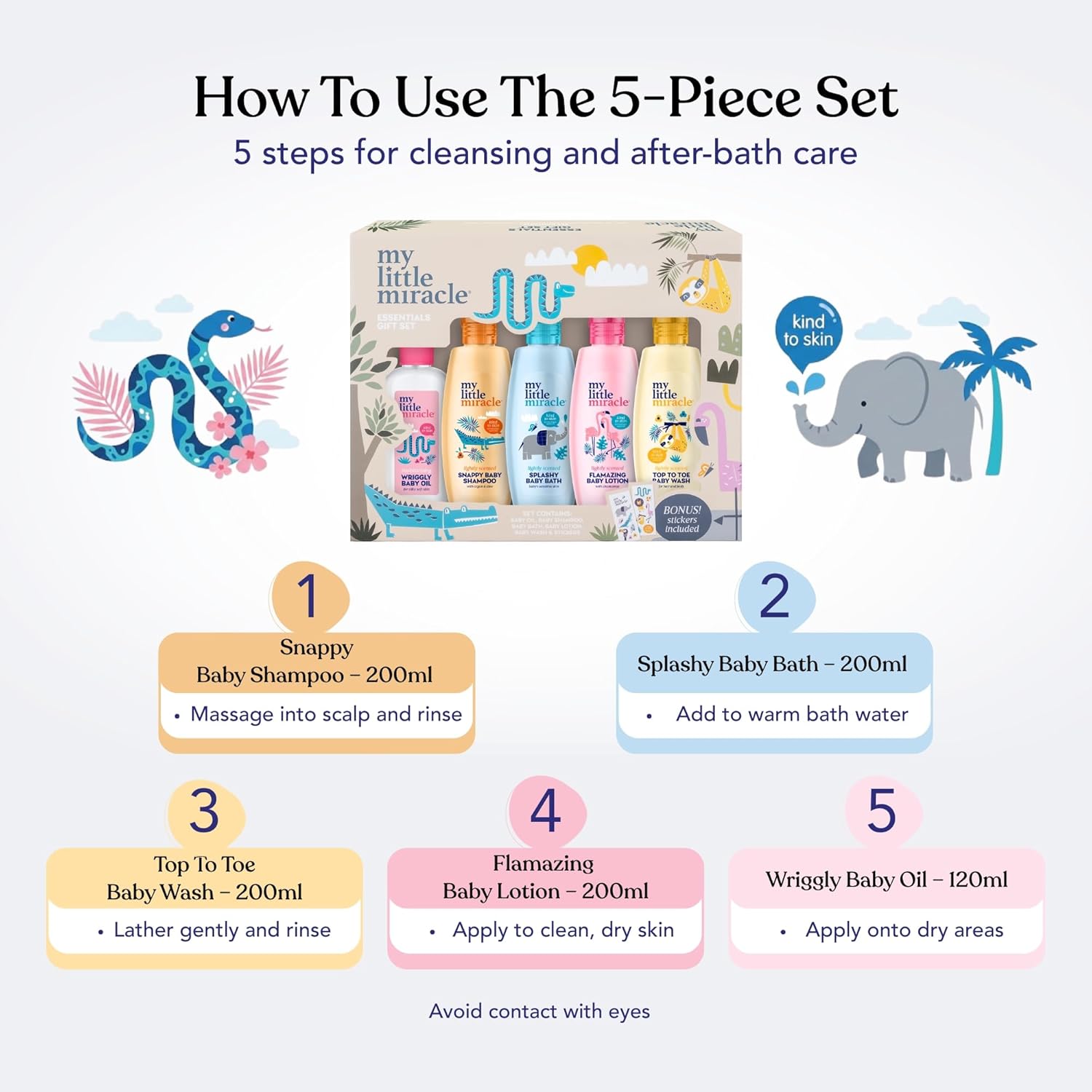Baby Gift Set | Lotion, Shampoo & Conditioner, Oil, Bath & Top to Toe Wash | Newborn Essentials & Baby Shower Gifts Halalzen
