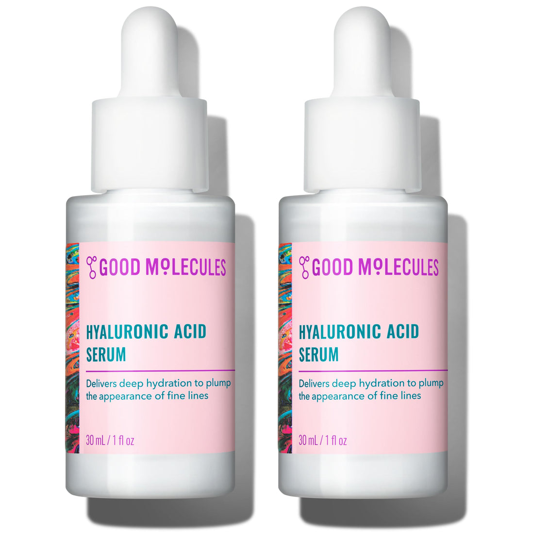 Good Molecules Hyaluronic Acid Serum - 1% Hyaluronic Acid Non-greasy Ultra Hydrating Serum, Facial Moisturizer for Plumper Skin, Skin Care for Face Halalzen