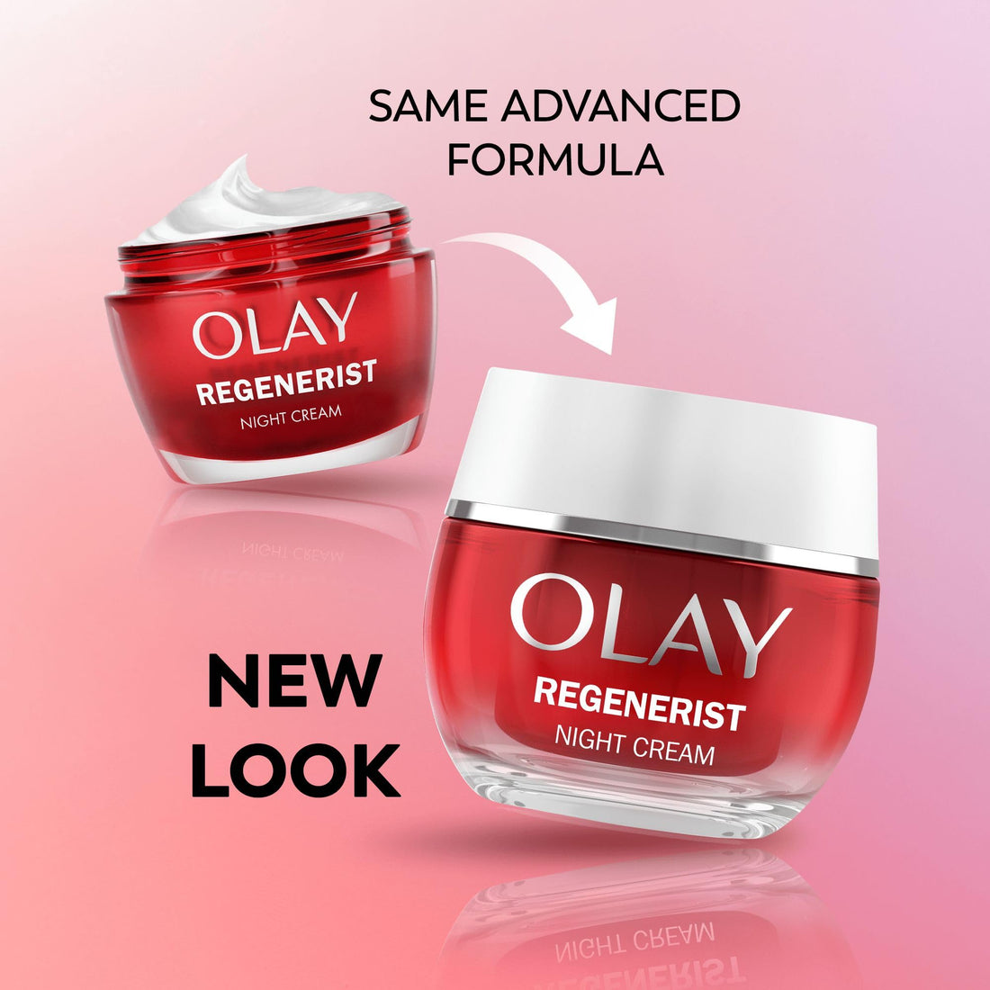 Olay Regenerist Night Cream - Anti-Wrinkle Face Cream and Skincare Face Moisturiser with Niacinamide and Peptides, Active Firming Formula that Firms, Restores, and Hydrates, Fragrance-Free, 50ml
