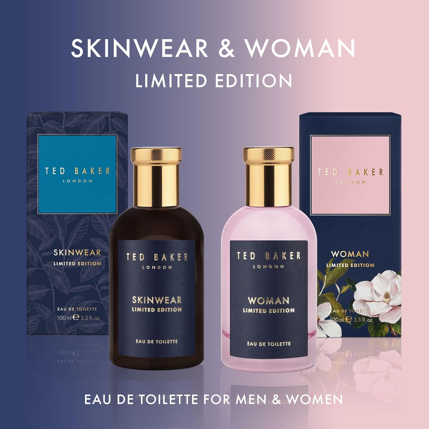 Ted Baker Skinwear Limited Edition Men’s Eau de Toilette Fresh Citrus Woody Cologne with Lime, Bergamot & Sandalwood Long Lasting Masculine Fragrance for Him100ml