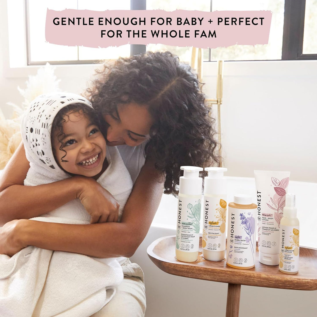 The Honest Company Baby Shampoo, Body Wash & Conditioner Duo, 2-in-1 Cleansing, Silicone-Free, Naturally Derived, Lavender Calm Scent, 20 fl oz Halalzen