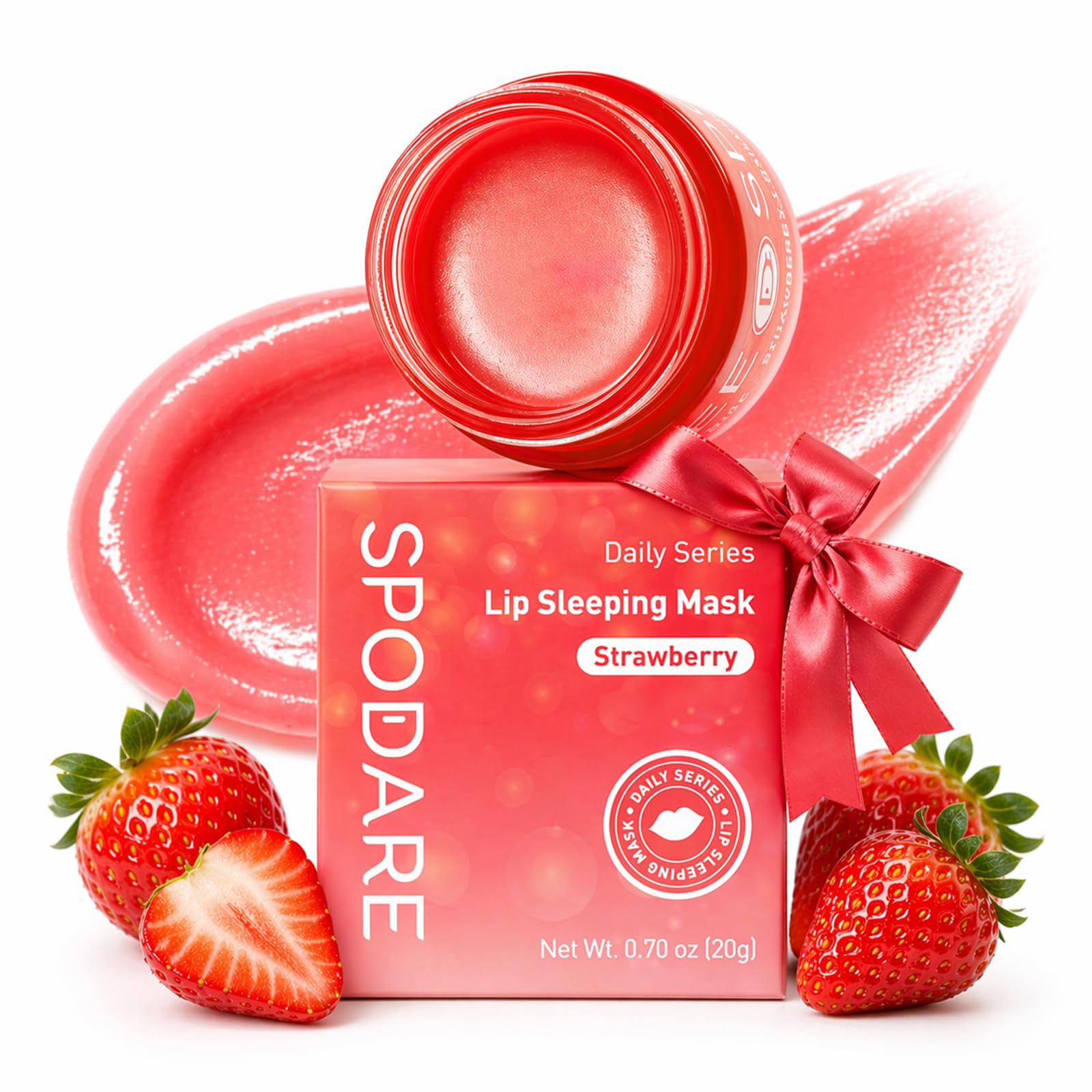 SPODARE Lemon Lip Mask, Hydrating Overnight Lip Sleeping Mask, Lip Moisturizer for Dry Cracked Lips Care, Dual-Color Lips Balm for Nourishing and Softening Lips, Minimizes Fine Lines - 12g Halalzen
