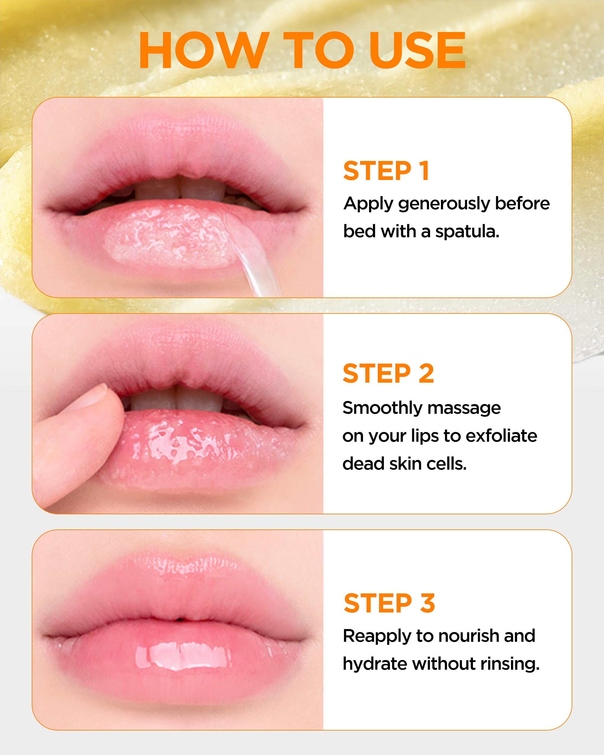 TOCOBO Vita Glazed Lip Mask – Vegan Overnight Lip Sleeping Mask for Dry, Chapped Lips | PHA (Lactobionic Acid) Gentle Exfoliation | Non-Sticky Glazed Balm, Korean Skincare, 0.68 oz Halalzen