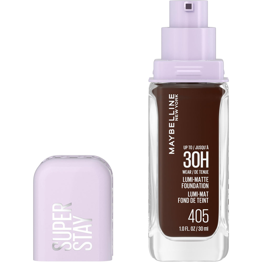 Maybelline Super Stay Lumi-Matte Foundation, Lightweight and Buildable Full Coverage Foundation Makeup For Up To 30HR Wear, 125, 1 Count