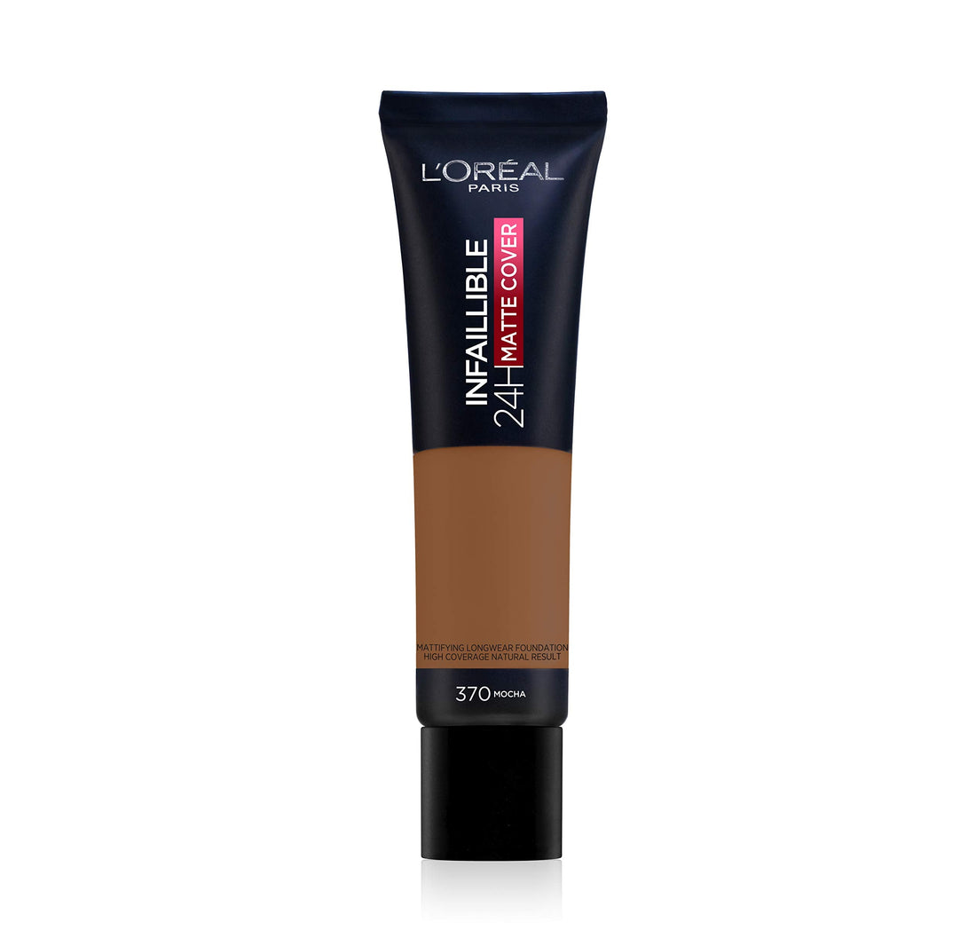 L'Oreal Paris Cover Liquid Foundation, With 4% Niacinamide, Long Lasting, Natural Finish, Available in 20 Shades, SPF 25, Infallible 32H Matte Cover, Shade 110, 30ml Halalzen