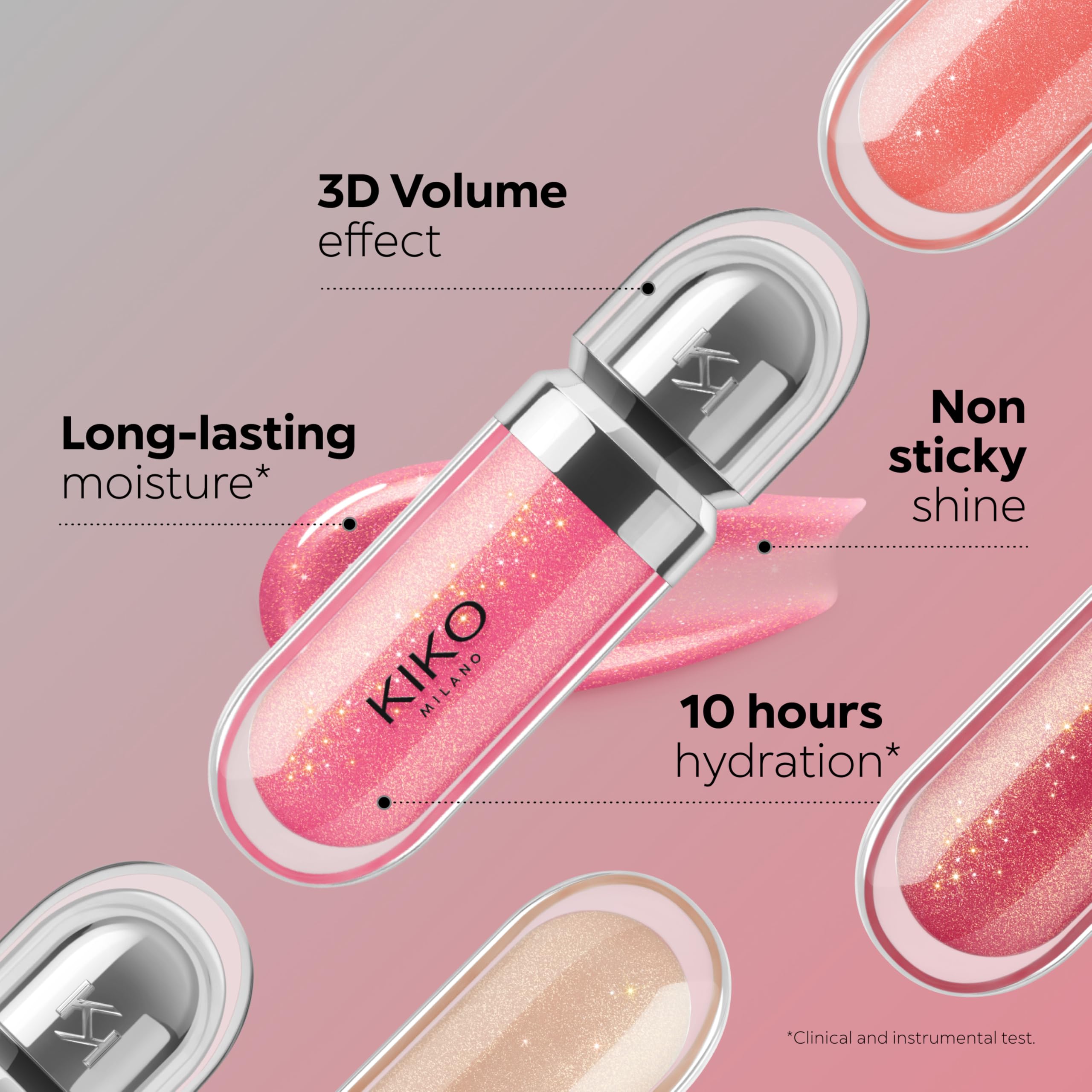 KIKO Milano 3D Hydra Lipgloss 17 I Hydrating Lip Gloss for Plumped 3D Shine, Non-Sticky Lipstick Gloss with Wand Applicator, Long Lasting Comfort, Professional Lip Products by KIKO Milano Halalzen