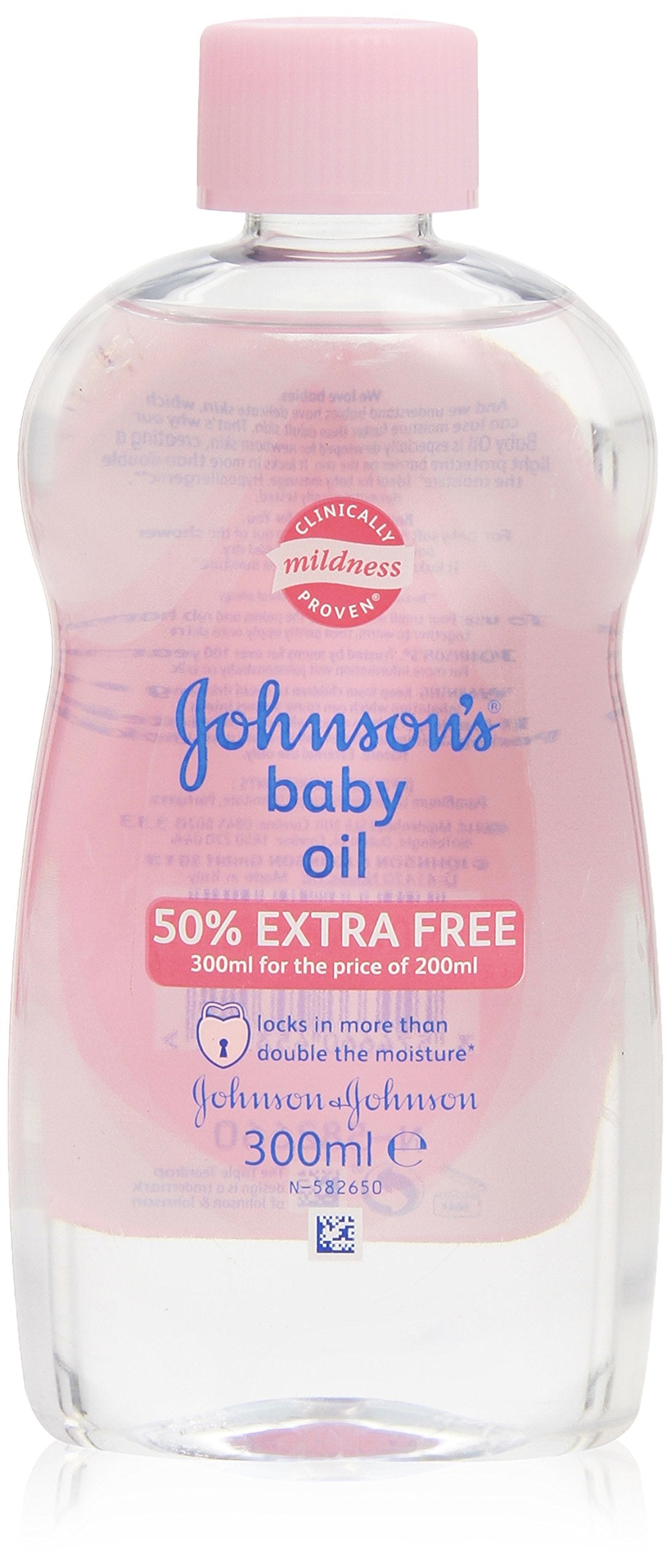 Johnson's Baby Baby Oil, Pink, 500 ml (Pack of 2) Halalzen