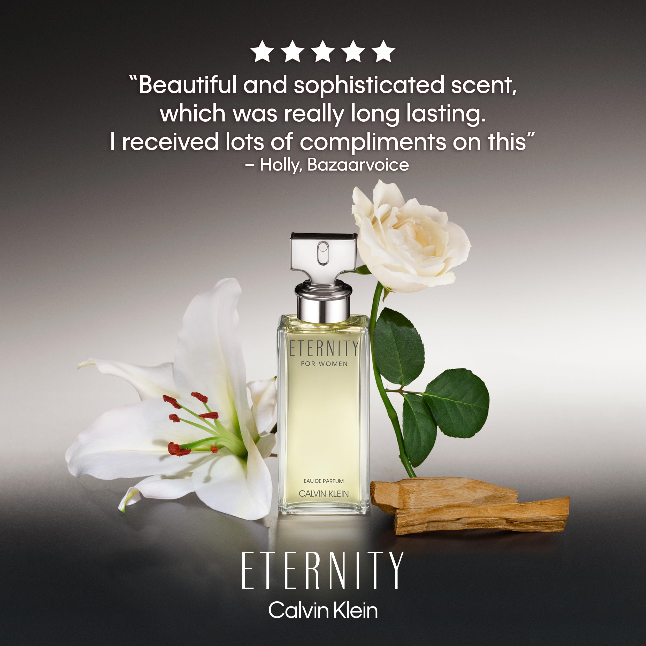 CALVIN KLEIN Eternity - Eau de Parfum for Women - Floral Fragrance with Notes of Bergamot, White Rose and Sandalwood - High Longevity Halalzen