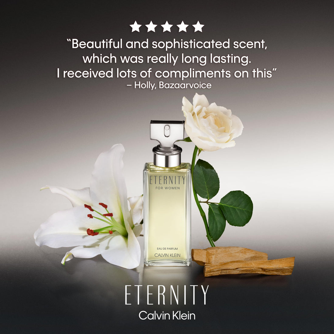 CALVIN KLEIN Eternity - Eau de Parfum for Women - Floral Fragrance with Notes of Bergamot, White Rose and Sandalwood - High Longevity Halalzen
