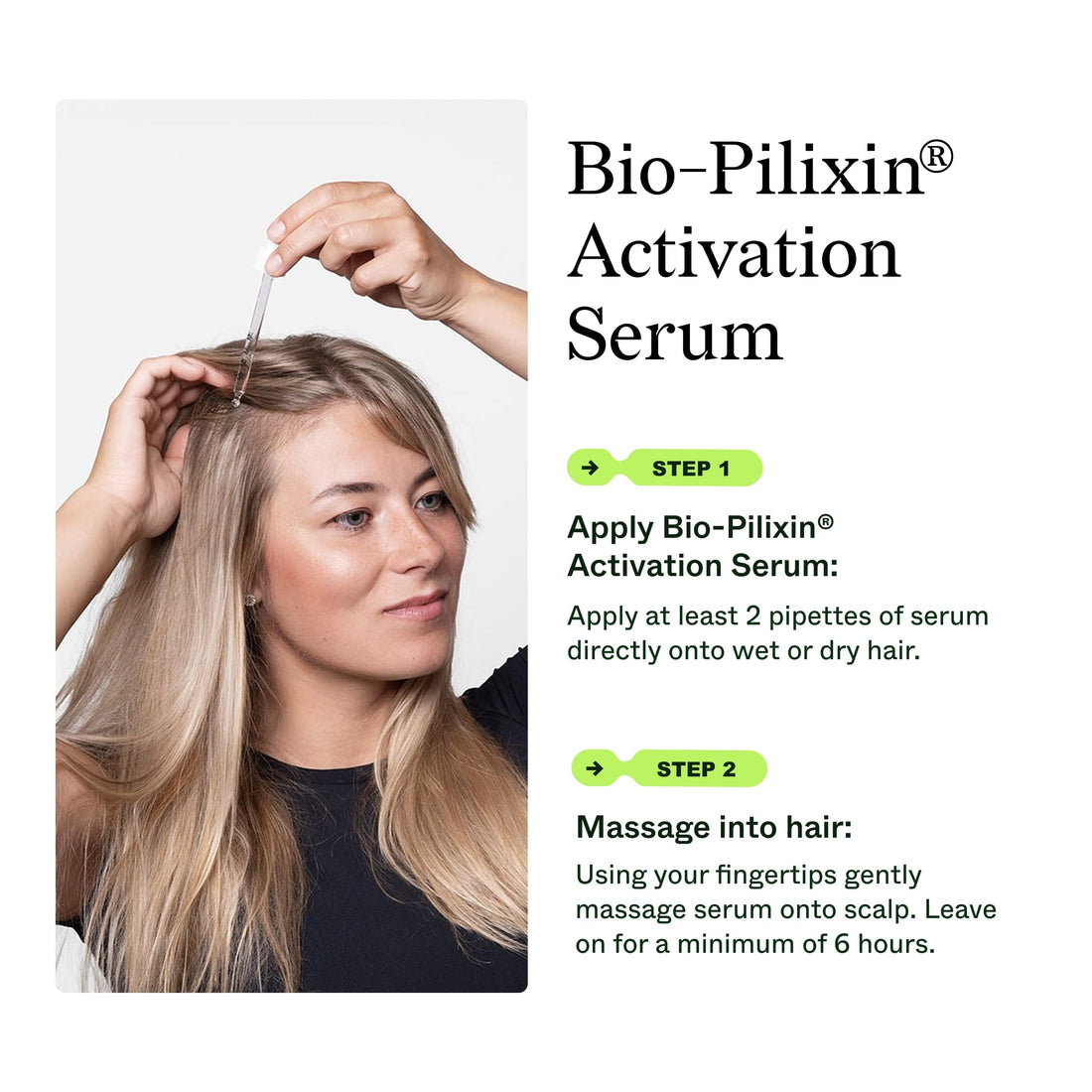 Scandinavian Biolabs Bio-Pilixin® Serum For Women | Helps Reduce Hair Loss Due to Breakage, Activates Hair Growth, Stem Cell Technology, Drug-Free, Clinically Tested, 100 mL / 3.4 Oz (1-Month)