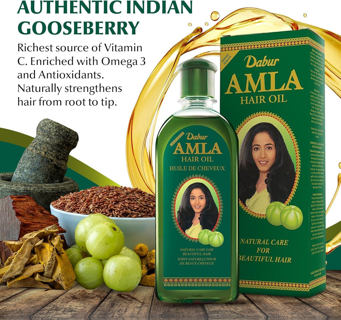 Dabur Amla Hair Oil - 200ml | For Strong, Long and Thick hair | Nourishes Scalp | Controls Hair Fall, Strengthens Hair & Promotes Hair Growth